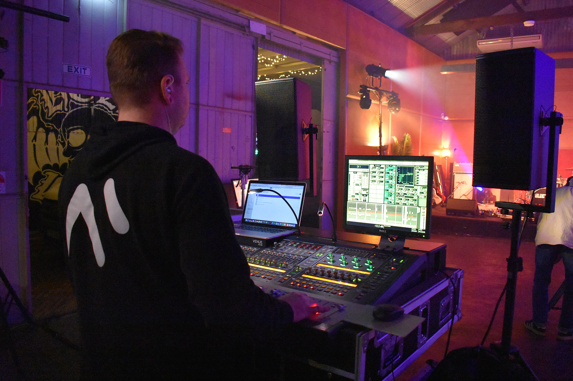 Sound engineering provided by Showscreens for our launch