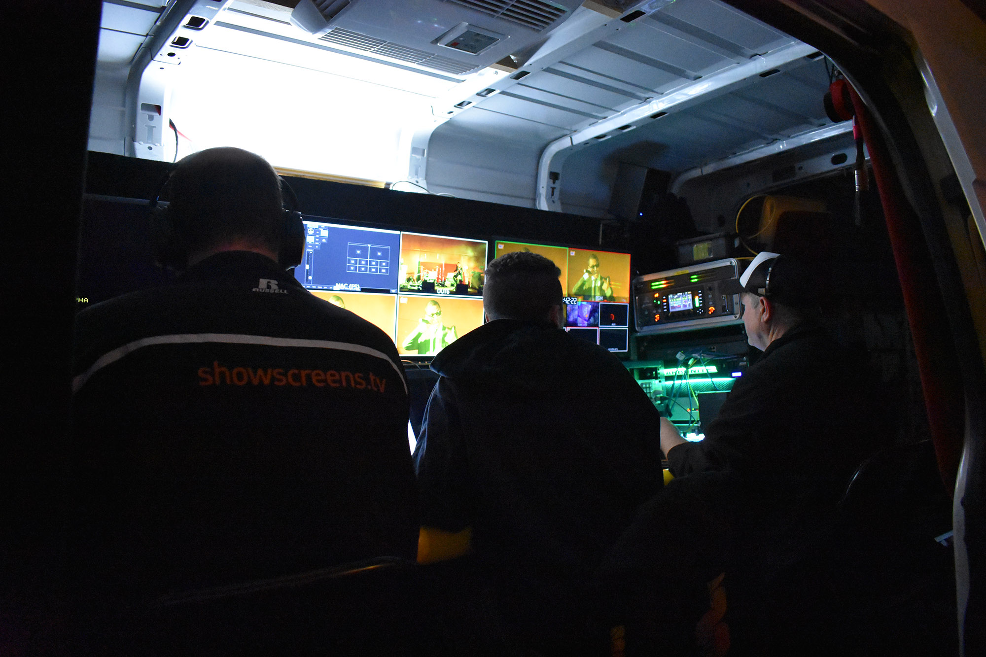 Showscreens working behind the scenes at our launch